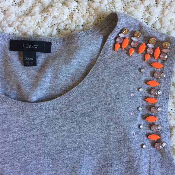 NWOT J Crew Mixed Stone Muscle Tank Top, XXXS - Picture 2 of 4